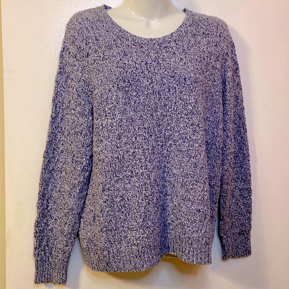 Lavender/purple/white woven Sweater